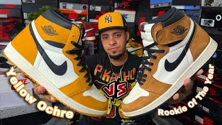 Which is better Yellow Ochre vs Rookie of the Year aj1s [upl. by Gabbi]