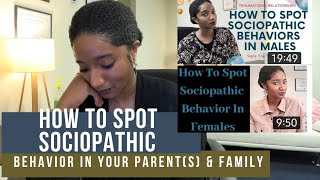 How To Spot Sociopathic Behavior In Your Parents amp Family  Psychotherapy Crash Course [upl. by Riccio]