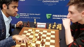 Arjun Erigaisi vs Daniil Dubov  World Blitz 2023 [upl. by Aoket415]