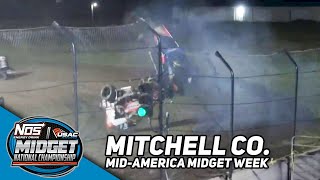 HIGHLIGHTS USAC NOS Energy Drink National Midgets  Mitchell County Fairgrounds  July 12 2023 [upl. by Harness930]