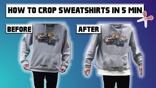 HOW TO CROP HOODIE IN 5 MIN  DIY CLOTHING  STREETWEAR 2020 [upl. by Vikky]