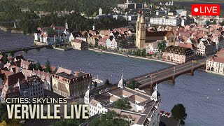 LIVE  Verville Old Town  Cities Skylines Livestream 01 [upl. by Ayatal79]