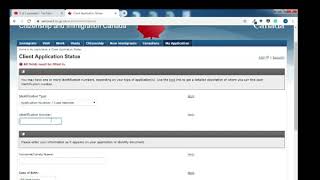 IRCC  How to check the Application Status on Canadaca [upl. by Sedda]