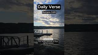 1 Verse 1 Minute Romans 320 daily bible verseoftheday spiritualgrowth romans shorts Jesus [upl. by Rabin]