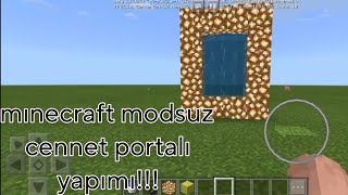 Minecraft modsuz Cennet Portalı yapımı [upl. by Elburr]