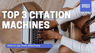 How to use Top CITATION GENERATOR websites APA Citation generator [upl. by Beberg]