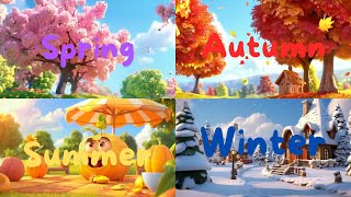 Four season song for kids  Season Song  Learn about season SeasonSong FourSeasons [upl. by Anial710]