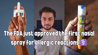 The FDA just approved the first nasal spray for allergic reactions ⚕️ allergy anaphylaxis [upl. by Carmelia]