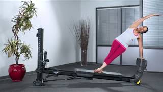 ELEVATE Encompass Pilates  Side Plank with Toe Bar [upl. by Atnomed]