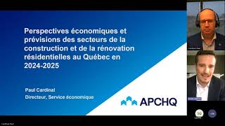 Perspectives économiques et prévisions des secteurs de la construction résidentielle [upl. by Initsed]