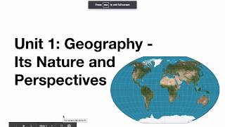 AP Human Geography  Unit 1 Types of Maps [upl. by Irahs]