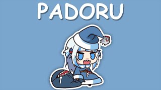 【Hololive Song  Gawr Gura Sing 唱歌】PADORU with Lyrics [upl. by Eitsyrk]