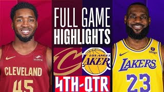 Los Angeles Lakers vs Cleveland Cavaliers Highlights HD 4thQTR  25 2023 NBA Regular Season [upl. by Assen]