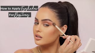 How To Apply Eyeshadow For Beginners Step By Step  Christen Dominique [upl. by Annor809]