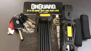 596 OnGuard “K9” Foldable Bike Lock Picked Model 8116 [upl. by Cortney]