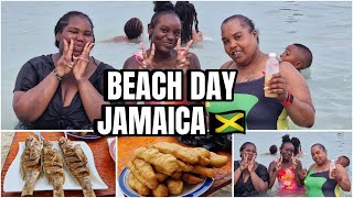 VLOG DAY JAMAICA 🇯🇲  HELLSHIRE BEACH DAY ☀️  BABYFADA MAKES ME BREAKFAST 🍳 [upl. by Eniffit]