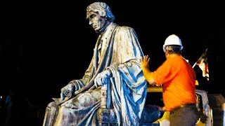 ProSlavery Statue Comes Down Overnight [upl. by Gilead857]