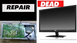 How to repair LG FLATRON E1941 Lcd Monitor Dead Open And Repair Fix This Problem [upl. by Wells]