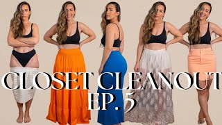 Closet Cleanout Ep 5 SKIRTS  Curvy Midsize Size 810 [upl. by Nerraf]