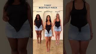 Three Ways To Turn Our Bodysuit Into A New Snatched Top ✨ [upl. by Araiek797]