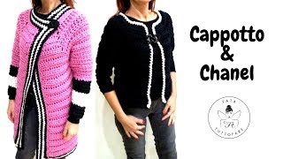 TUTORIAL Cappotto amp Chanel abrigo de ganchillolafatatuttofare [upl. by Nylhtak]