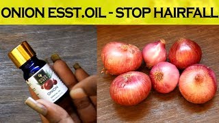 How To Use Onion Essential Oil to STOP Hairfall  Grow Hair with Onion Oil [upl. by Conlan]