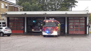 Bedfordshire Fire and Rescue Service Double Rescue Pump Turnout [upl. by Ynahirb]