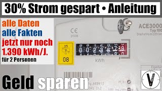 30 Strom gespart in einem Jahr • alle Fakten und Messungen dazu • einfach Geld sparen [upl. by Tyrus583]