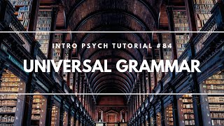 Universal Grammar Intro Psych Tutorial 84 [upl. by Savart991]