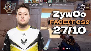 ZywOo 2710 FACEIT Ranked Anubis Feb 29 2024  CS2 POV [upl. by Gine]