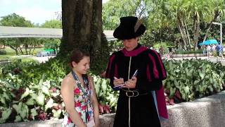 Brogan meets Prince Phillip from Sleeping Beauty in Walt Disney World Epcot [upl. by Eidoow]