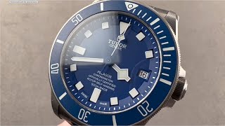 Tudor Pelagos Blue 25600TB Tudor Watch Review [upl. by Eiser]