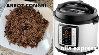 ARROZ NEGRO CONGRI EN OLLA EXPRESS [upl. by Dido]