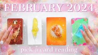 megadetailed🔎🔮FEBRUARY 2024 LOVE Predictions💕💏🔥✨Tarot Card Reading✨🔮🧚‍♂️PickACard✨ [upl. by Armilda]