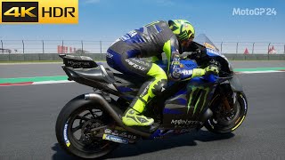 MotoGP 24  Valentino Rossi Returns To Yamaha YZRM1 4 100 Race America 4K60 [upl. by Aicilaana]