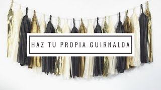 Como hacer guirnaldas o festones de papel I DIY paper tassel garland [upl. by Akira16]