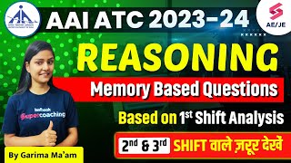 AAI ATC Exam Analysis 2023  Reasoning Question Asked in AAI ATC  AAI JE ATC Paper Analysis 2023 [upl. by Ariuqahs2]