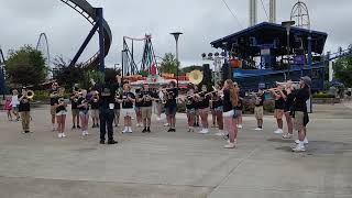 Whiteford High School Marching Bobcats Performing at Cedar Point 2023 [upl. by Oicnecserc]