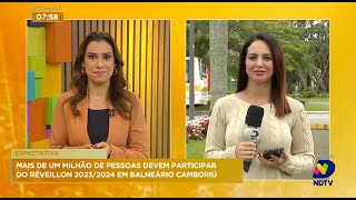 Mais de um milhão de pessoas devem participar do réveillon 20232024 em Balneário Camboriú [upl. by Nashoma161]