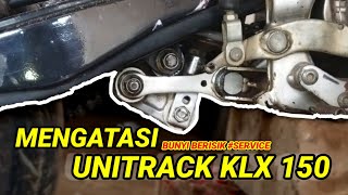 CARA MENGATASI SHOCK KLX150 BELAKANG BUNYI‼️TIPS amp SERVICE UNITRACK [upl. by Moser]