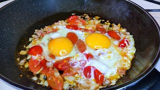 Just Add Egg With Tomatoes  Its So Delicious Simple Breakfast Recipe  Healthy Cheap amp Tasty Snacks [upl. by Renraw668]