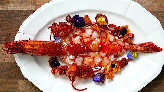 Scarlet Prawn Carpaccio [upl. by Akiehsat124]