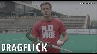 Dragflick by Hertzberger  Sleeppush  Field HockeyTraining Tutorial  Hertzberger TV [upl. by Merrick]