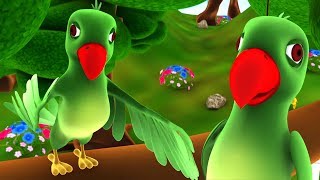 Main Tota Main Tota मैं तोता मैं तोता Hindi Nursery Rhymes and Cartoon Videos [upl. by Koser]