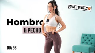 Triseries con EJERCICIOS ESTÁTICOS para Hombro y Pecho  Día 56  POWER Glutes [upl. by Bary]