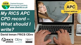 My RICS APC CPD record – What should I write [upl. by Natalina]