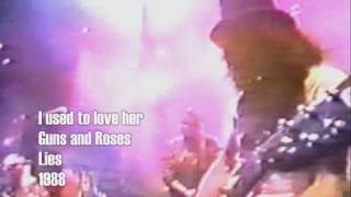 Guns N´ Roses  Used to love her BEST VIDEO [upl. by Oria416]