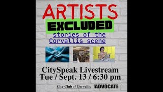 CITYSPEAK QampA LIVESTREAM Amplifying Underrepresented Artists in Corvallis [upl. by Nylrac445]