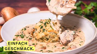 Rahmchampignon mit Semmelknödel – perfekt für den Herbst [upl. by Eendyc]