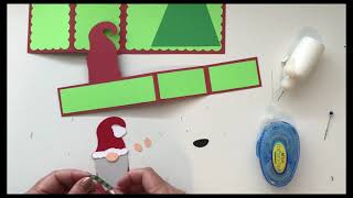 Santa Gnome Double Fold Pop Up Card [upl. by Notniuq855]